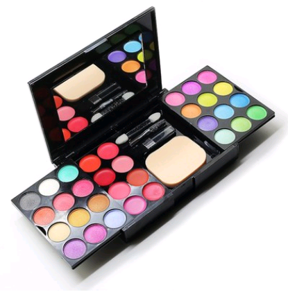 Travel-Friendly 39-Color Makeup Palette - All-in-One Beauty Kit for Eyes, Lips, and Face