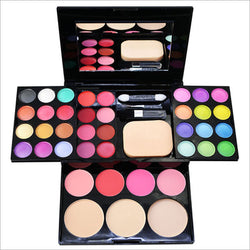 Travel-Friendly 39-Color Makeup Palette - All-in-One Beauty Kit for Eyes, Lips, and Face