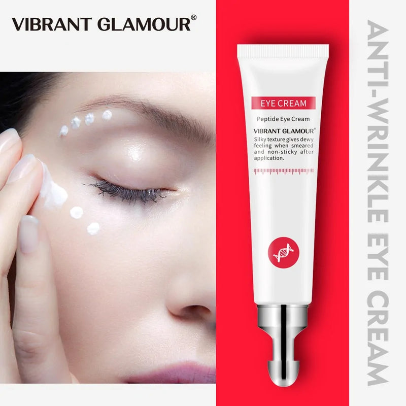 VIBRANT GLAMOUR Peptide Collagen Eye Cream | Anti-Wrinkle Serum for Dark Circles, Puffiness & Bags