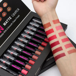 Exclusive 12-Piece Matte Lipstick Kit | Vibrant, Long-Lasting Colors for All Occasions