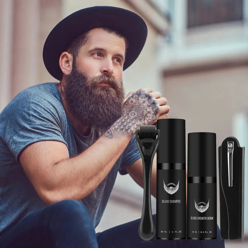 Beard Growth Kit with Growth Enhancer Oil