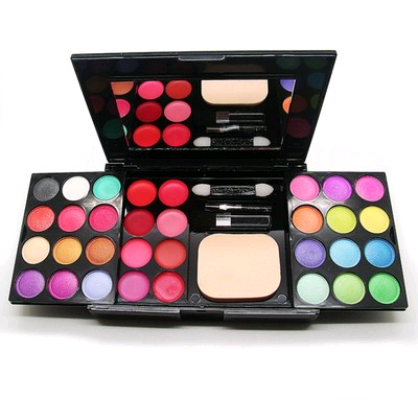 Travel-Friendly 39-Color Makeup Palette - All-in-One Beauty Kit for Eyes, Lips, and Face