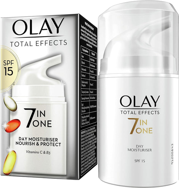 Reveal Youthful Skin with Olay Total Effects Age-Defying Moisturizer! 7-in-1 Day Cream with SPF15 for Radiant Skin