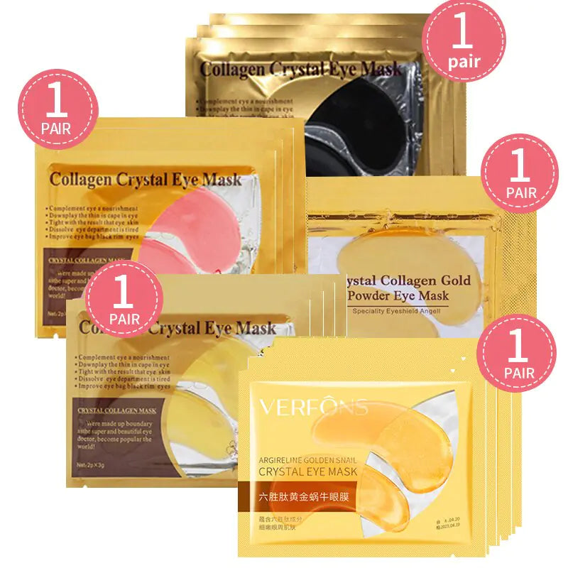 Crystal Collagen Eye Mask | Anti-Wrinkle & Anti-Puffiness Eye Treatment (5 Pairs)