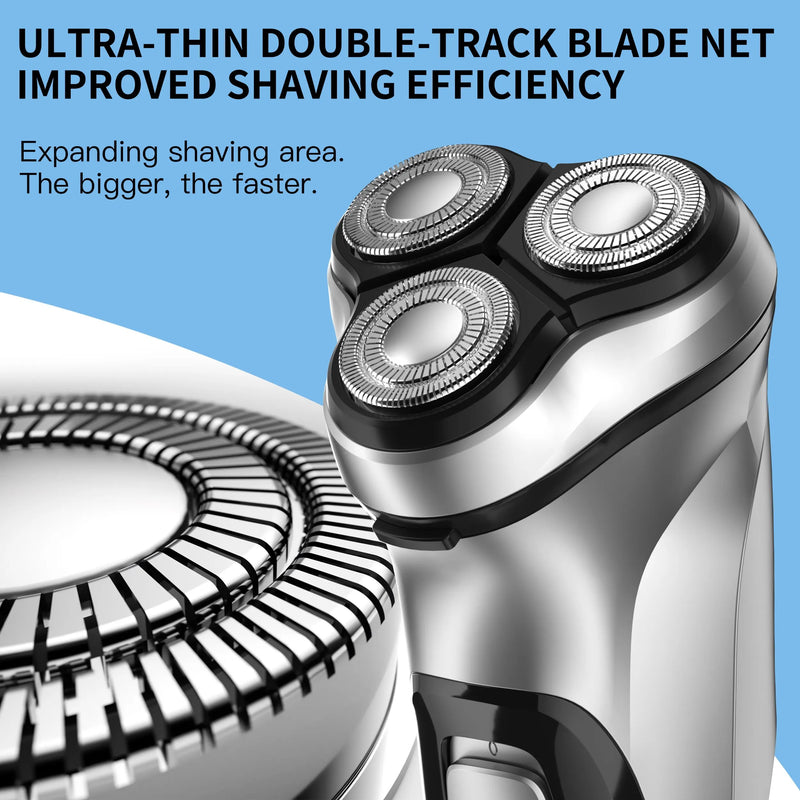 Electrical Rotary Shaver for Men with 3D Floating Blade