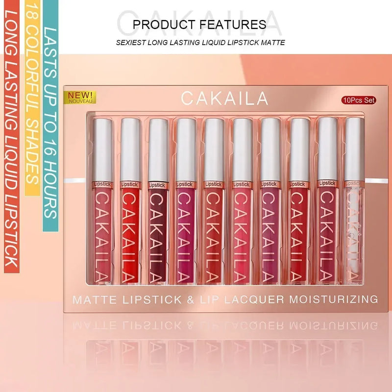 Matte Lipstick Set – Long-Lasting, Waterproof Lipstick