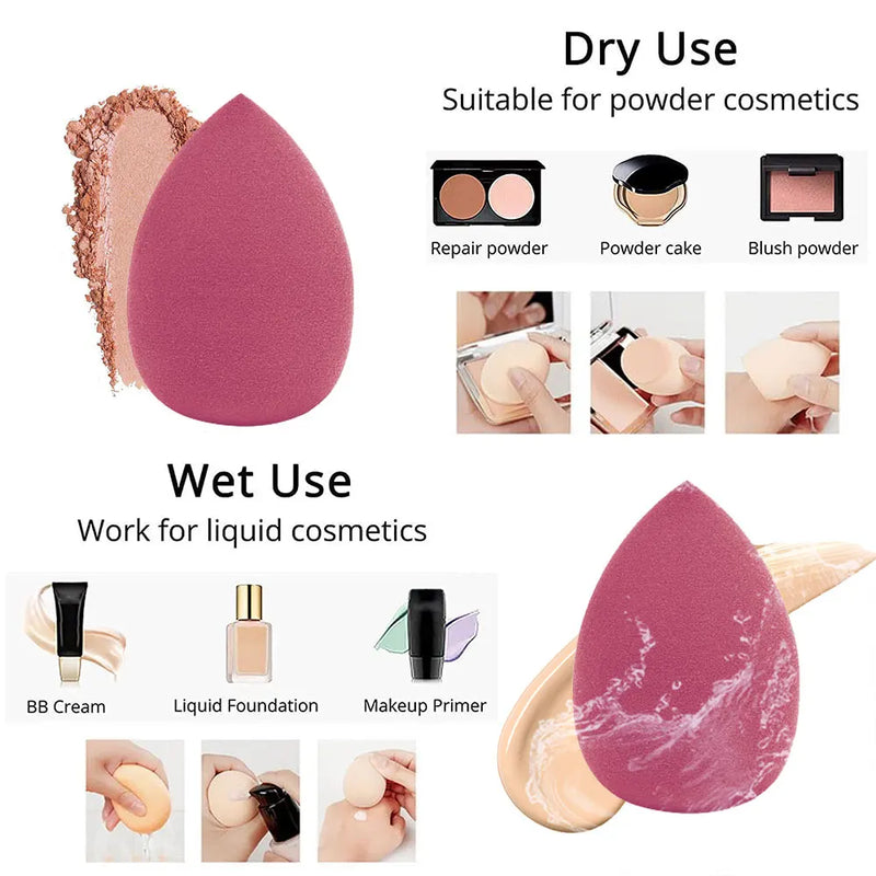 Makeup Blender Beauty Cosmetic Puff - Soft Foundation Sponges