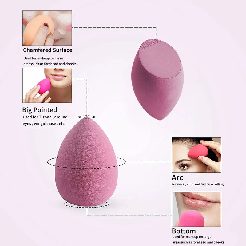 Makeup Blender Beauty Cosmetic Puff - Soft Foundation Sponges