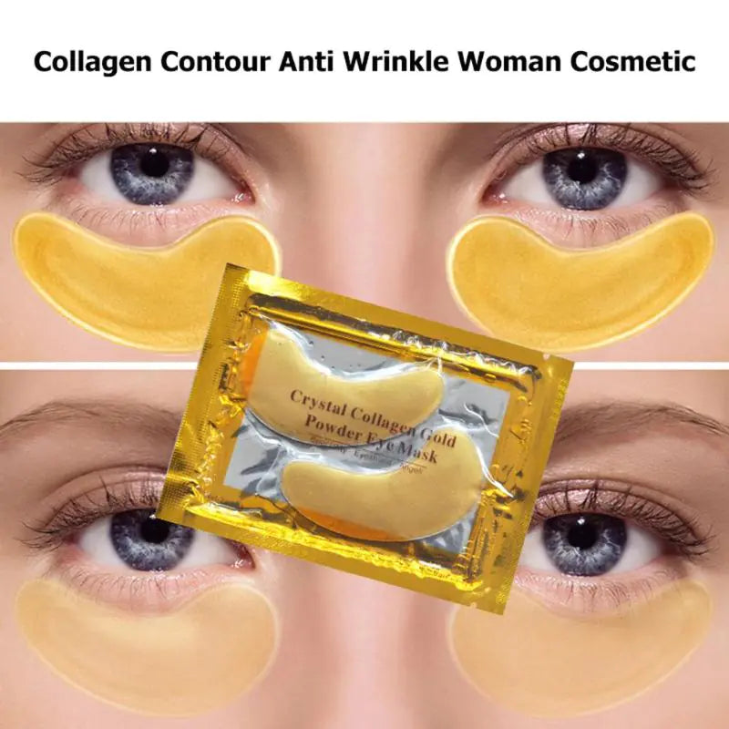 Crystal Collagen Gold Powder Eye Masks – Anti-Aging, Dark Circle Treatment & Deep Hydration