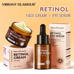 VIBRANT GLAMOUR Retinol Face Cream + Eye Serum Set