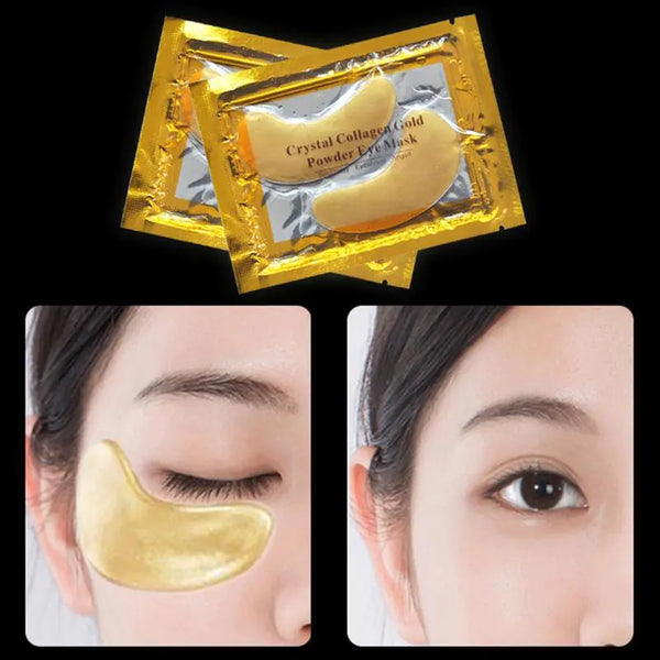 Crystal Collagen Gold Powder Eye Masks – Anti-Aging, Dark Circle Treatment & Deep Hydration