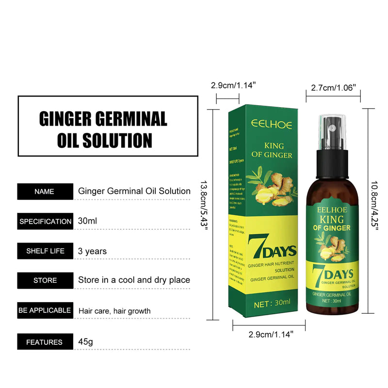 Ginger Hair Growth Serum Sprayer Hair Regrowth