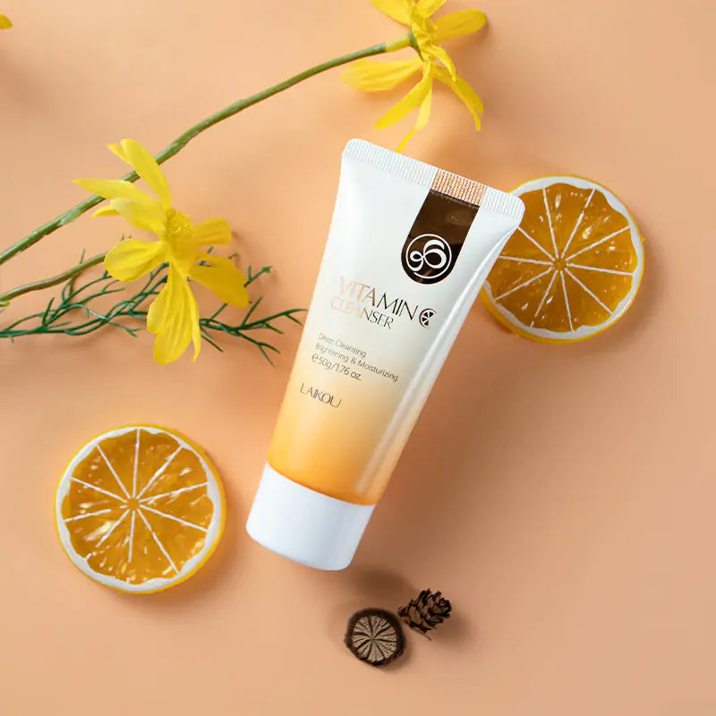 Laikou Vitamin C Facial Cleanser | Brightening & Moisturizing Foam